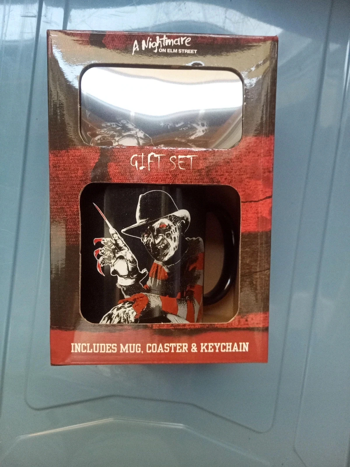 Titel: Freddy Krueger Cadeauset A Nightmare on Elm Street (Mok, Onderzetters, Sleutelhanger) – photo 11